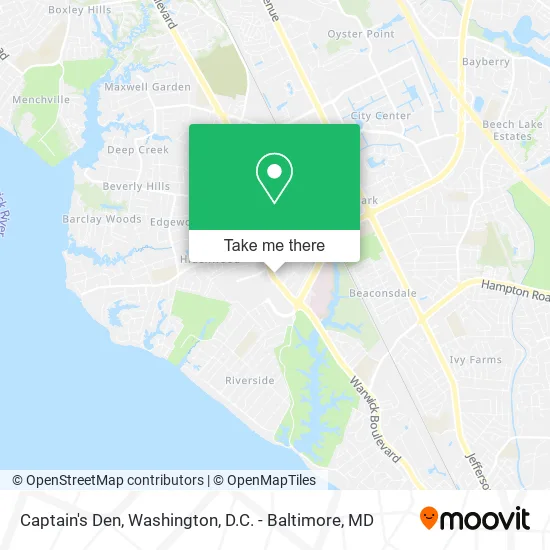 Captain's Den map
