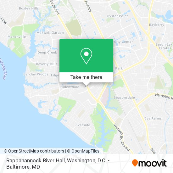 Mapa de Rappahannock River Hall