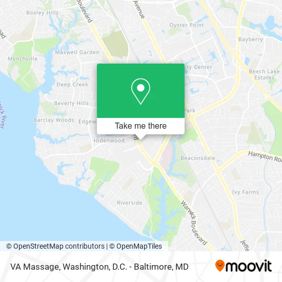 VA Massage map