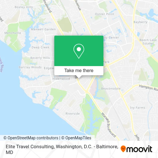 Elite Travel Consulting map