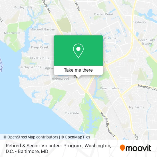 Retired & Senior Volunteer Program map