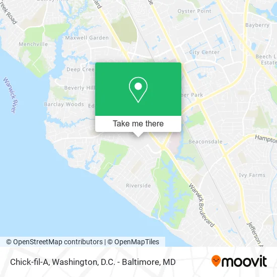 Chick-fil-A map