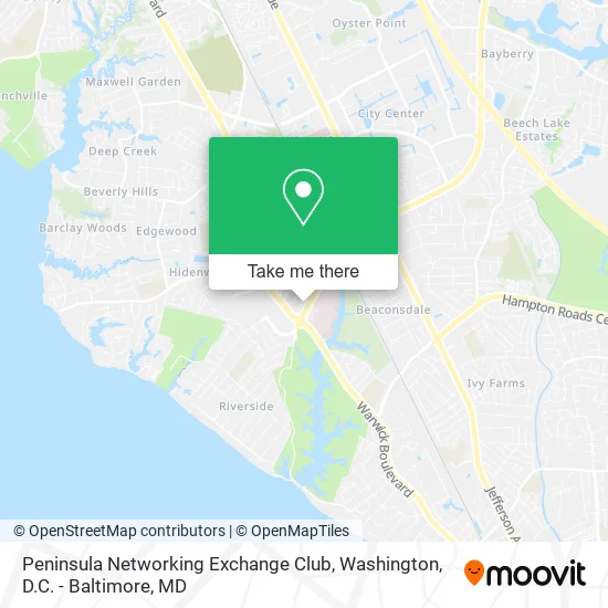 Mapa de Peninsula Networking Exchange Club