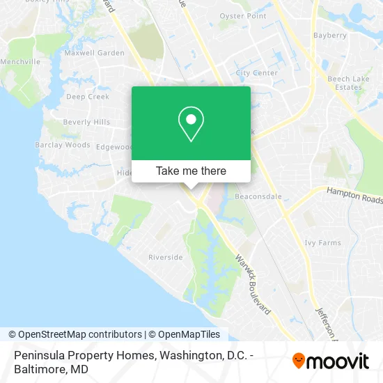 Peninsula Property Homes map