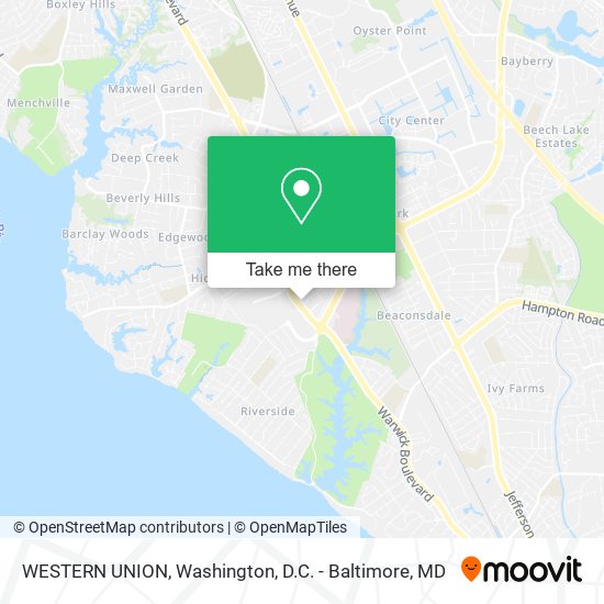 WESTERN UNION map