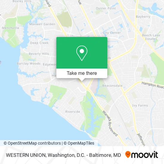 WESTERN UNION map