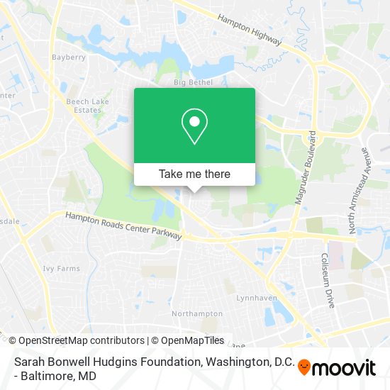 Sarah Bonwell Hudgins Foundation map