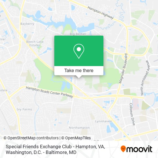 Special Friends Exchange Club - Hampton, VA map