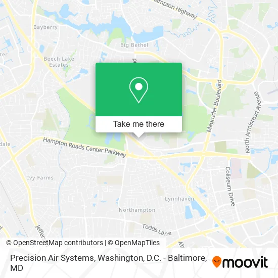 Precision Air Systems map