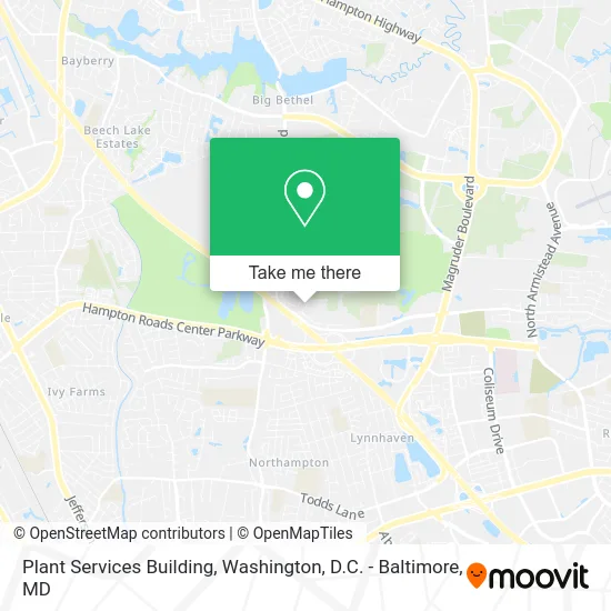 Plant Services Building map