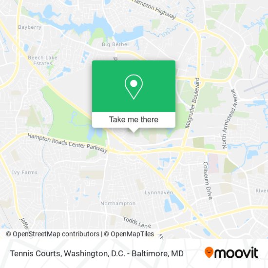 Tennis Courts map
