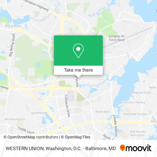 WESTERN UNION map