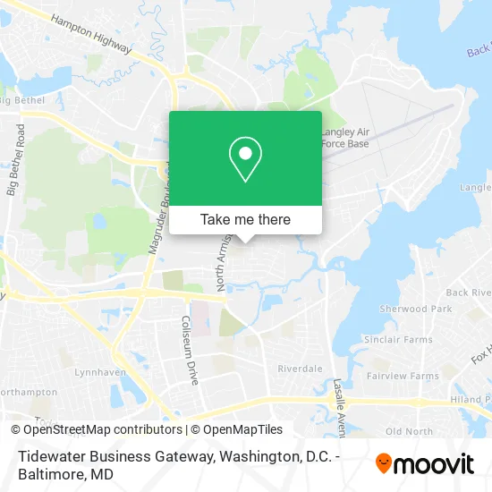 Tidewater Business Gateway map
