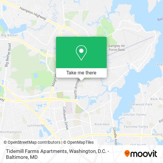 Mapa de Tidemill Farms Apartments