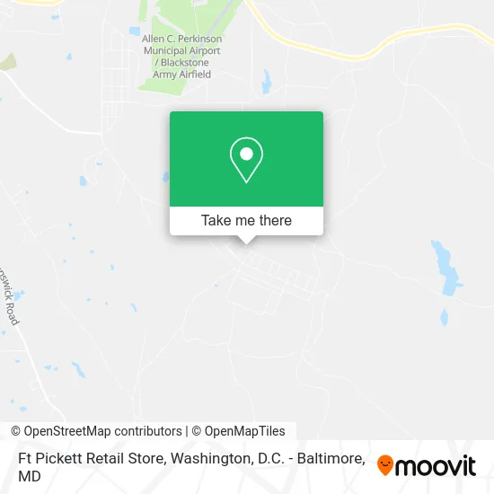 Ft Pickett Retail Store map