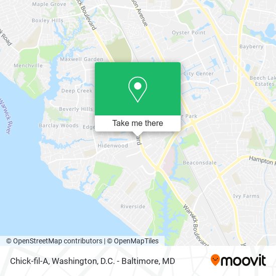 Chick-fil-A map
