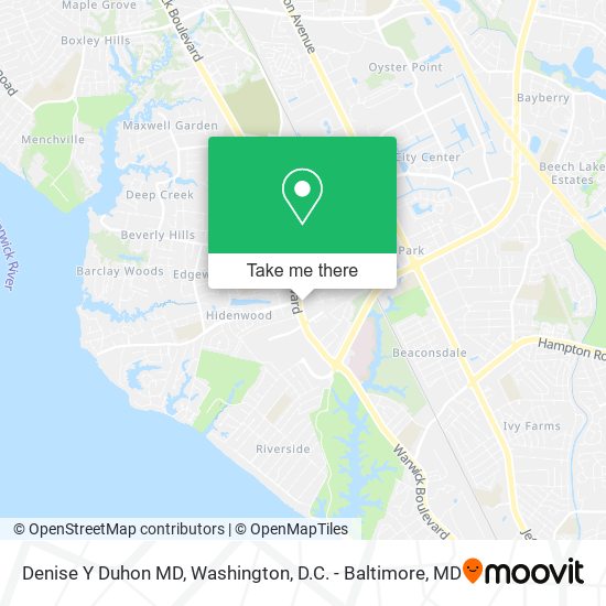 Denise Y Duhon MD map