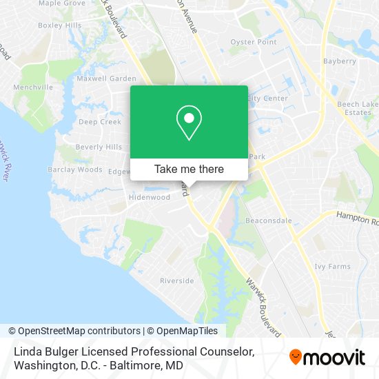 Linda Bulger Licensed Professional Counselor map