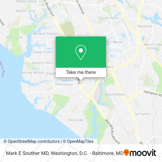 Mark E Souther MD map