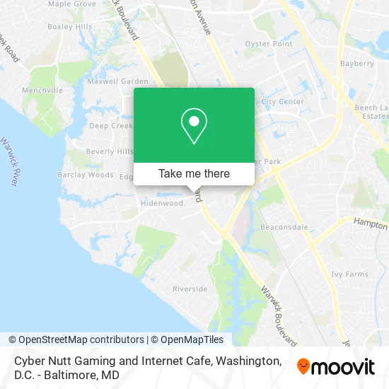Cyber Nutt Gaming and Internet Cafe map
