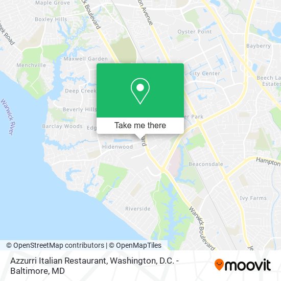 Azzurri Italian Restaurant map