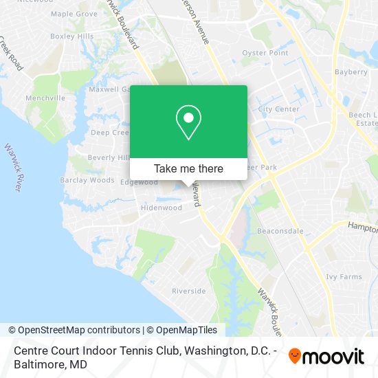 Mapa de Centre Court Indoor Tennis Club