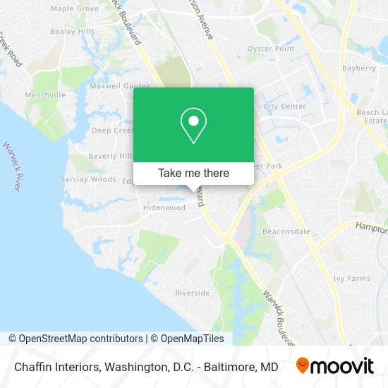 Chaffin Interiors map