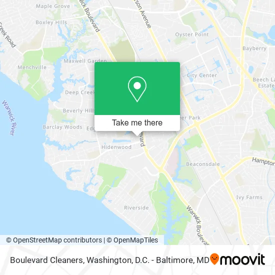 Boulevard Cleaners map