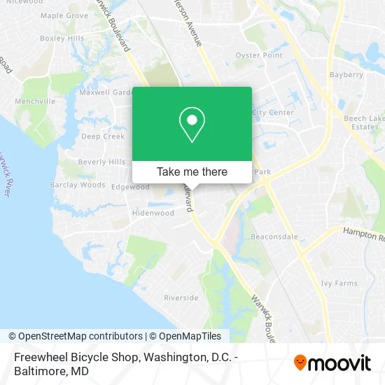 Freewheel Bicycle Shop map