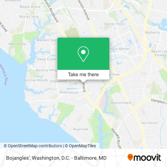 Bojangles' map