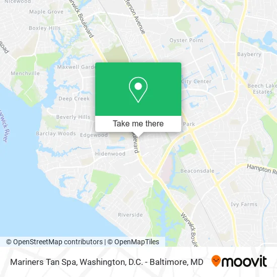 Mariners Tan Spa map