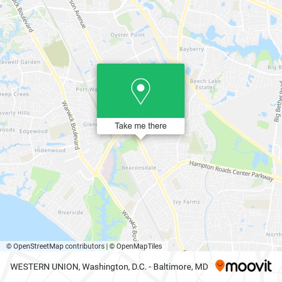 WESTERN UNION map