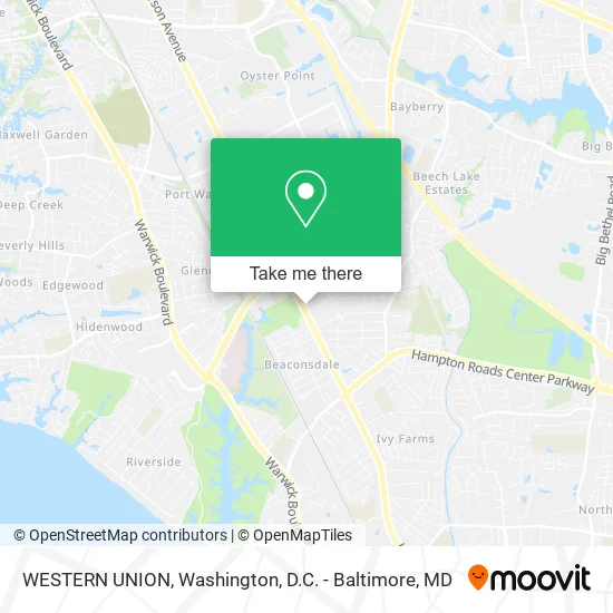 WESTERN UNION map
