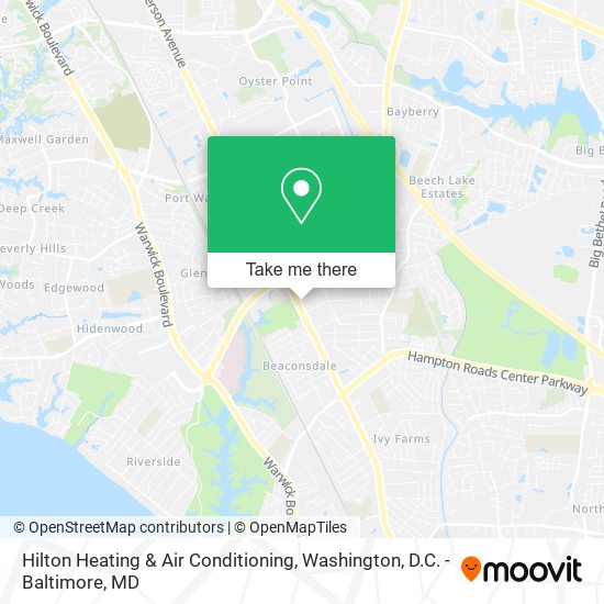 Hilton Heating & Air Conditioning map