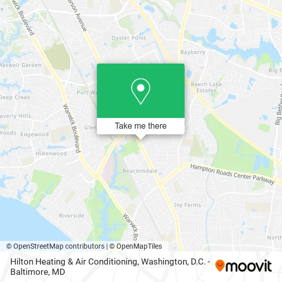 Hilton Heating & Air Conditioning map