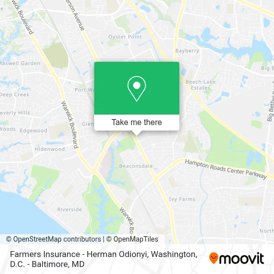 Farmers Insurance - Herman Odionyi map
