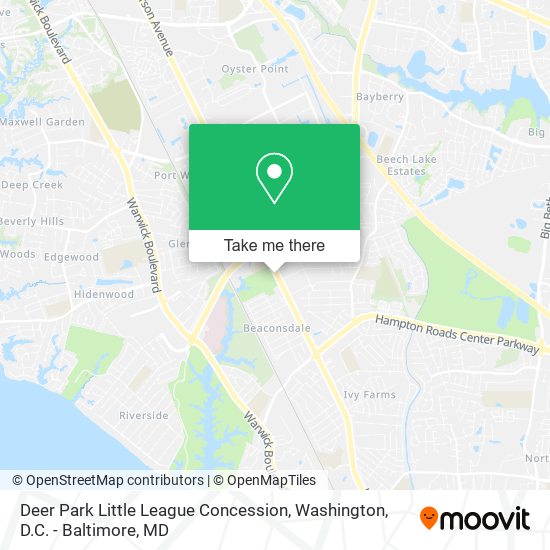 Mapa de Deer Park Little League Concession