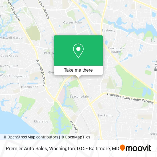 Premier Auto Sales map