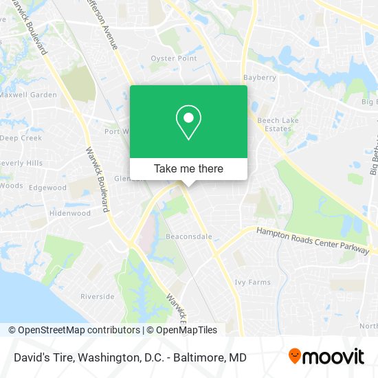 David's Tire map