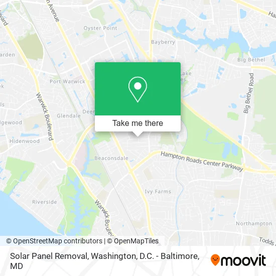 Solar Panel Removal map
