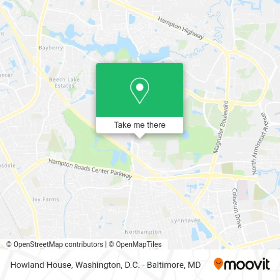 Howland House map