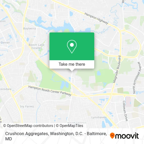 Crushcon Aggregates map