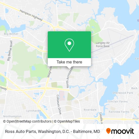 Ross Auto Parts map