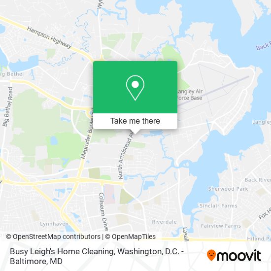Busy Leigh's Home Cleaning map
