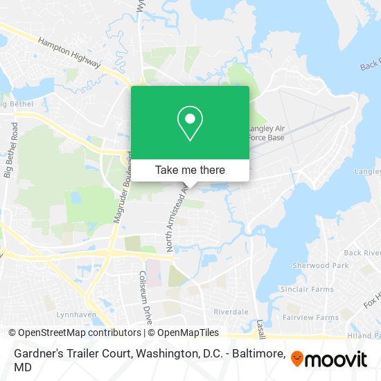 Mapa de Gardner's Trailer Court