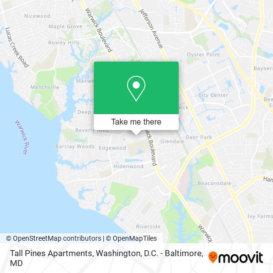 Mapa de Tall Pines Apartments