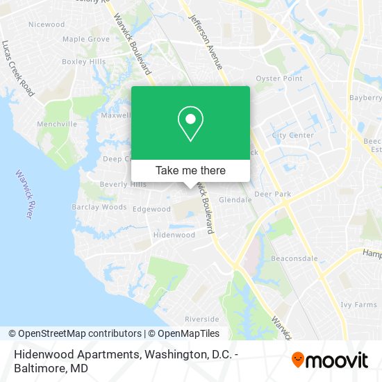 Hidenwood Apartments map