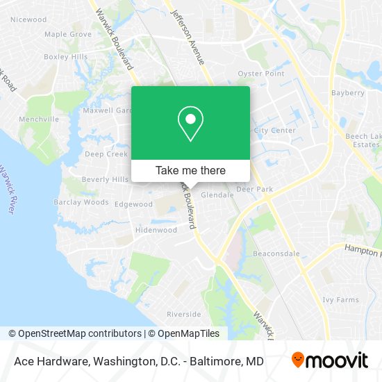 Ace Hardware map