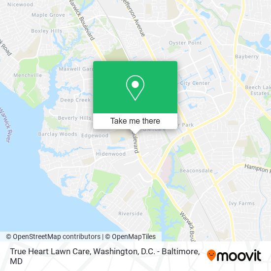 Mapa de True Heart Lawn Care