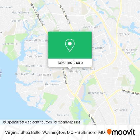 Virginia Shea Belle map